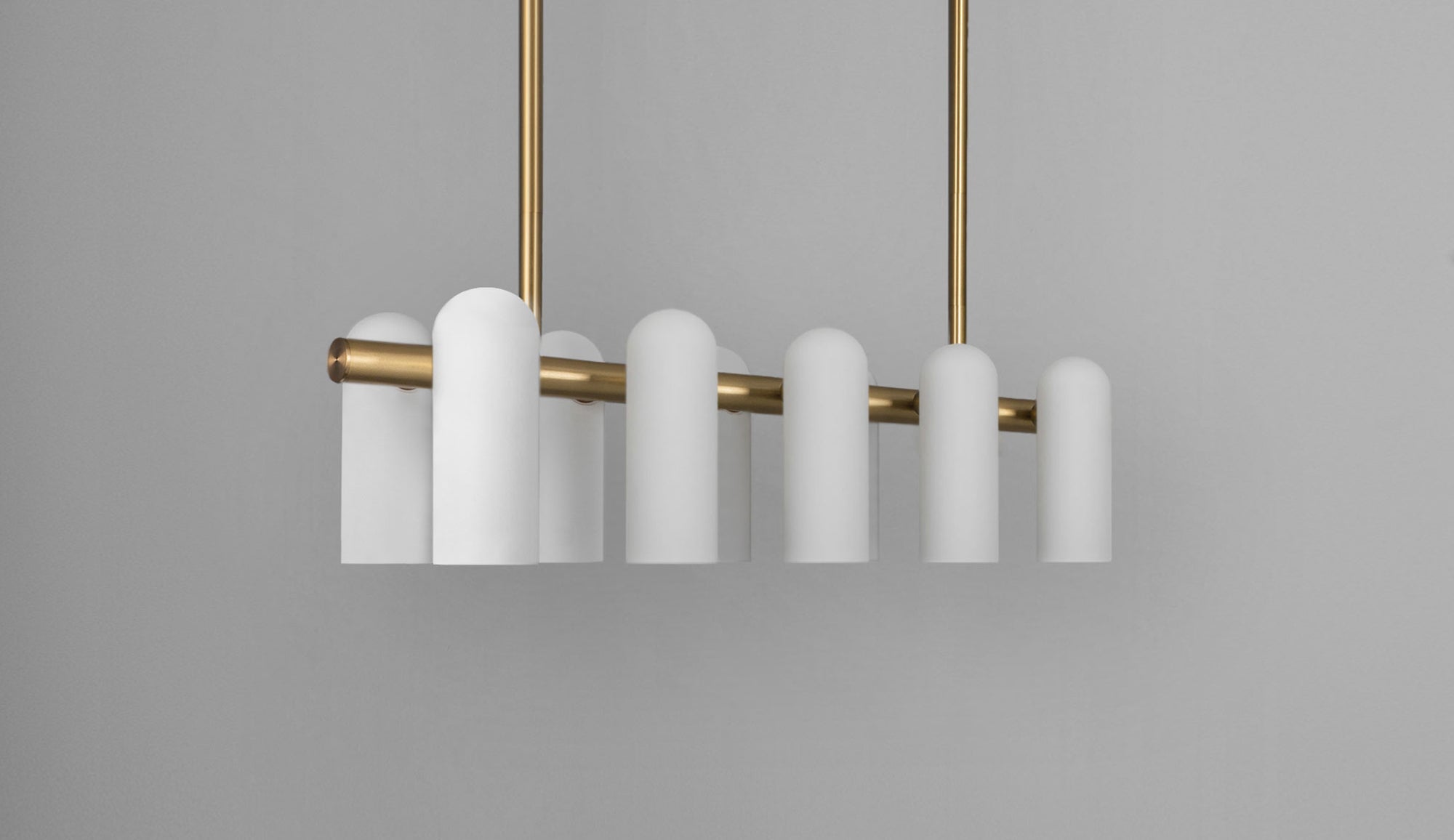 Schwung Odyssey Linear Chandelier Burnished Brass | Small